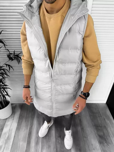 Vesta barbati gri, lunga, 5191 Z22